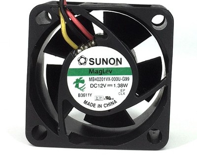 Original SUNON MB40201VX-000U-G99 Cooling Fan DC 12V 1.38W 3-Wires MB40201VX-000U-G99 Fans